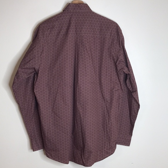 Cinch mens long sleeve button down geo print shirt size small - Picture 9 of 12